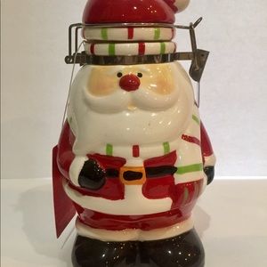 NEW Boston Warehouse Hinged Santa Jar Canister
